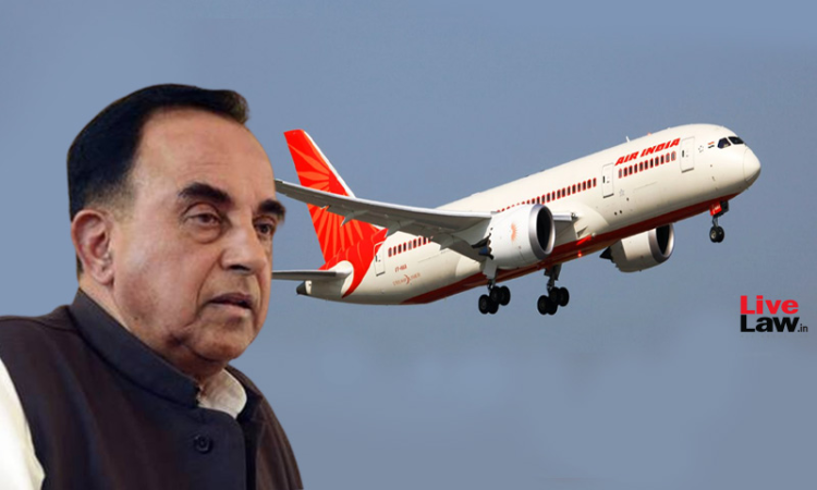 Breaking: Delhi High Court Dismisses BJP MP Subramanian Swamys Challenge To Air India Disinvestment Process Breaking: Delhi High Court Dismisses BJP MP Subramanian Swamys Challenge To Air India Disinvestment Process