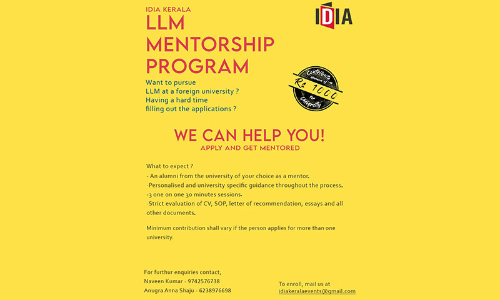 IDIA Kerala Chapter: LLM Mentorship Programme IDIA Kerala Chapter: LLM Mentorship Programme