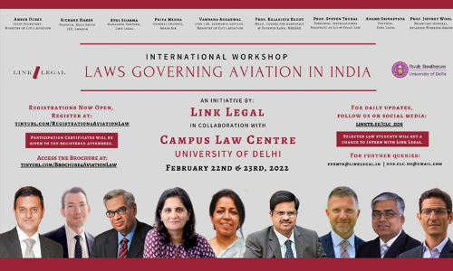 International Workshop On Laws Governing Aviation In India [February 22nd & 23rd, 2022]