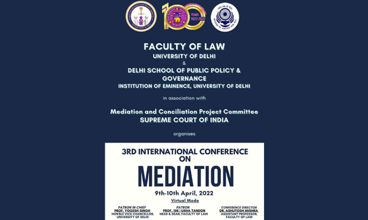 Call For Papers: 3rd International Conference On Mediation [9th - 10th April 202]