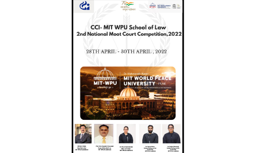 CCI-MIT WPU School Of Law 2nd National Moot Court Competition (Offline) [Register Before 16th April] [Prizes Worth 1 Lakh]