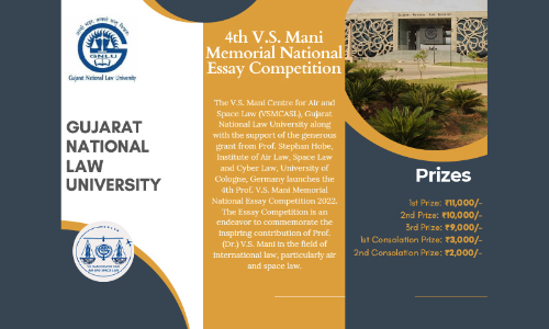 GNLU: 4th V.S. Mani Essay Competition