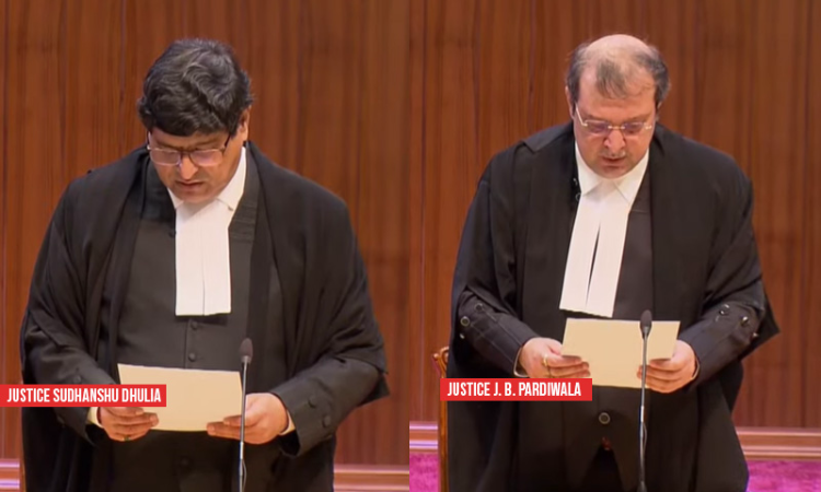 BREAKING| Justices Sudhanshu Dhulia & JB Pardiwala Take Oath As Supreme Court Judges; SC Gets Full Strength Of 34 Judges