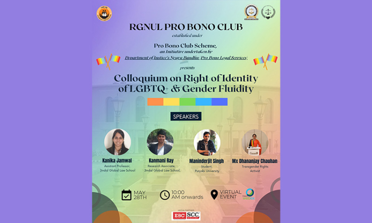 RGNUL Pro Bono Club Transgender Colloquium [May 28, 2022]
