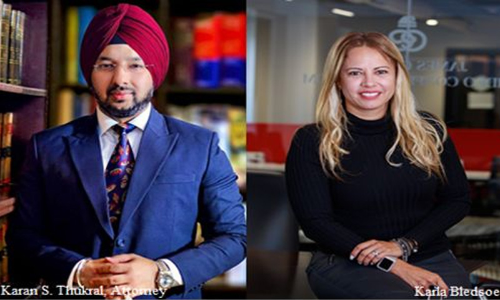 The Law Office Of Karan S. Thukral Partners With A USA Based International Business Group Headed By Ms. Karla Bledsoe The Law Office Of Karan S. Thukral Partners With A USA Based International Business Group Headed By Ms. Karla Bledsoe