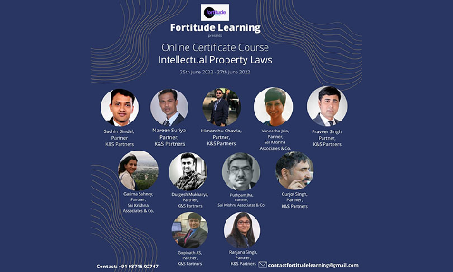 Fortitude Learning : Online 3 Day Certificate Course On Intellectual Property Rights From [June 25th – June 27th, 2022]