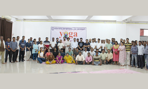 HNLU Celebrates 8th International Day Of Yoga