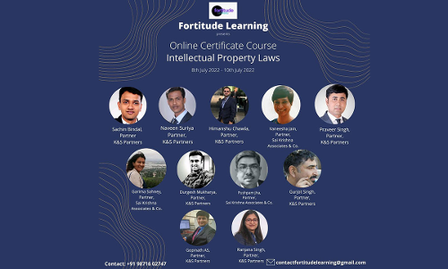 Fortitude Learning: Online 3 day Certificate Course On Intellectual Property Rights [July 8th – July 10th, 2022]