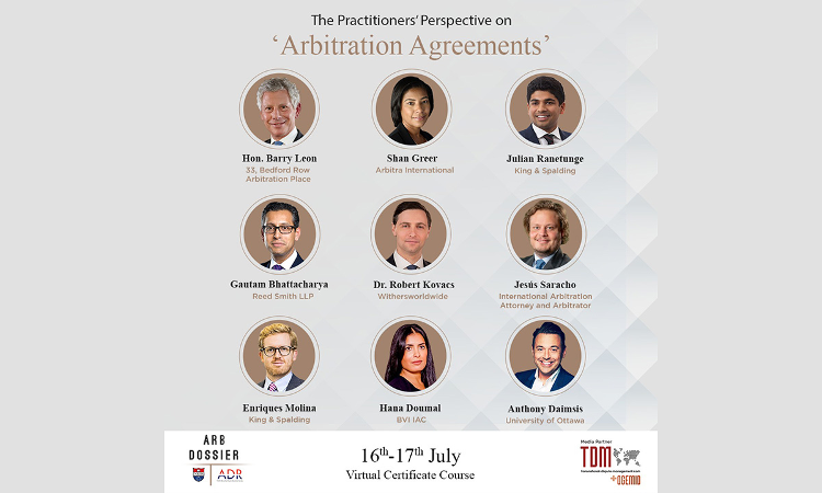 WBNUJS: Two-Day Training Session On Arbitration Agreements [16th -17th of July, 2022]
