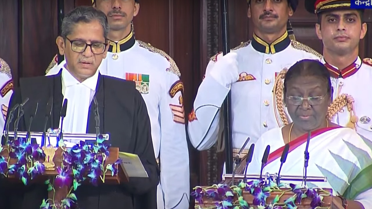 Droupadi Murmu Sworn-In As The President Of India By Chief Justice Of India NV Ramana