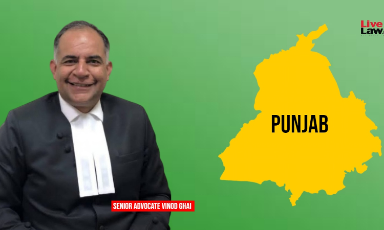 Senior Advocate Vinod Ghai Appointed As The New Advocate General For Punjab