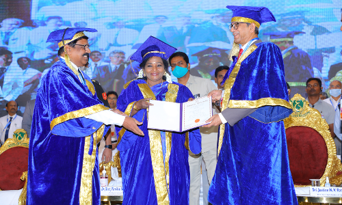 CJI NV Ramana Receives Doctor Of Law Degree From Osmania University