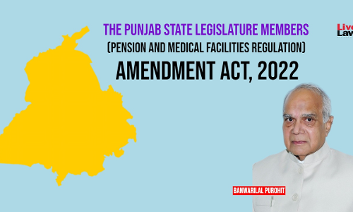 Following Governors Approval, Punjab Govt Notifies Act Implementing One MLA, One Pension Scheme In State Following Governors Approval, Punjab Govt Notifies Act Implementing One MLA, One Pension Scheme In State
