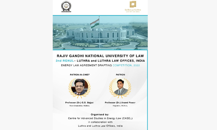 2nd RGNUL– Luthra And Luthra Energy Law Agreement Drafting Competition, 2022
