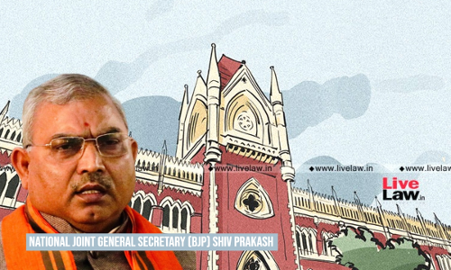 Calcutta High Court Stays Proceedings Against BJPs National General Secy Accused Of Sexually Assaulting A Party Worker