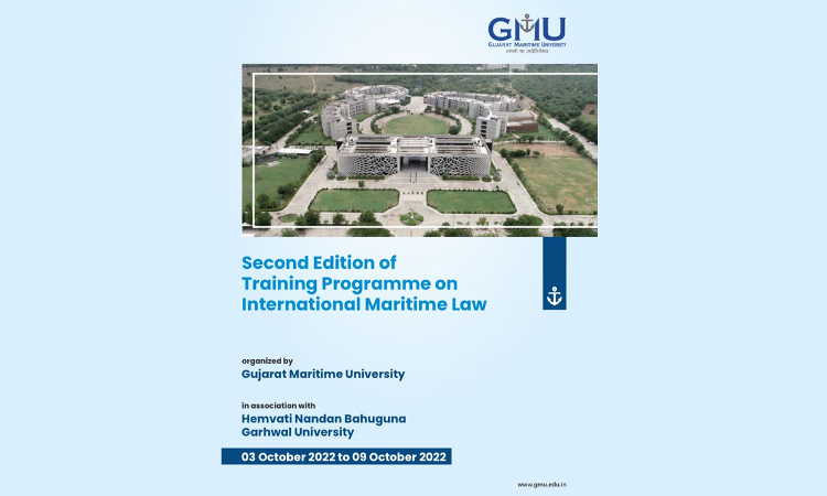 GMU: Second Edition Of Training Programme On International Maritime Law [3rd October To 9th October 2022]