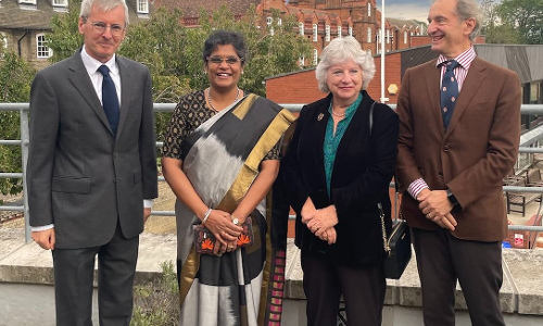 Hughes Halls New Honorary Fellow Justice Pratibha M Singh Visits Cambridge University College Campus