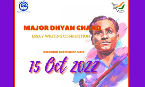 Major Dhyan Chand Sports Law Essay Competition: 2nd GNLU Essay Competition on Sports Law