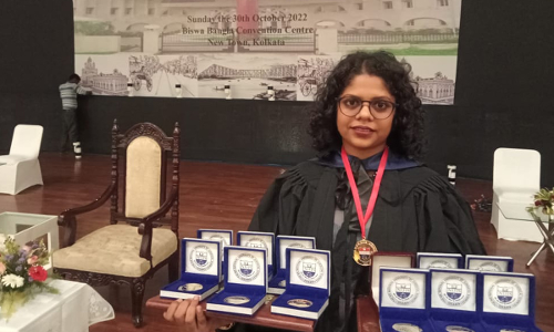 NUJS Kolkata Holds Its 14th Convocation With Grandeur; Oxford Alumna Priya Garg Bags 13 Gold Medals/Prizes NUJS Kolkata Holds Its 14th Convocation With Grandeur; Oxford Alumna Priya Garg Bags 13 Gold Medals/Prizes
