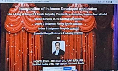 In-house Software Launched By Jharkhand High Court In-house Software Launched By Jharkhand High Court