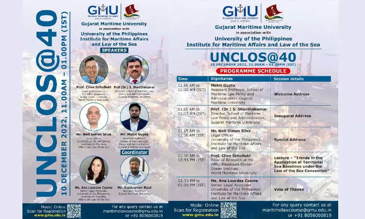 GMU: Expert Discussion On The 40th Anniversary Of UNCLOS [10th December 2022]