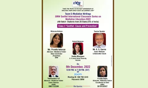 EMW GenNxt International Classroom Series On Mediation Education-2022
