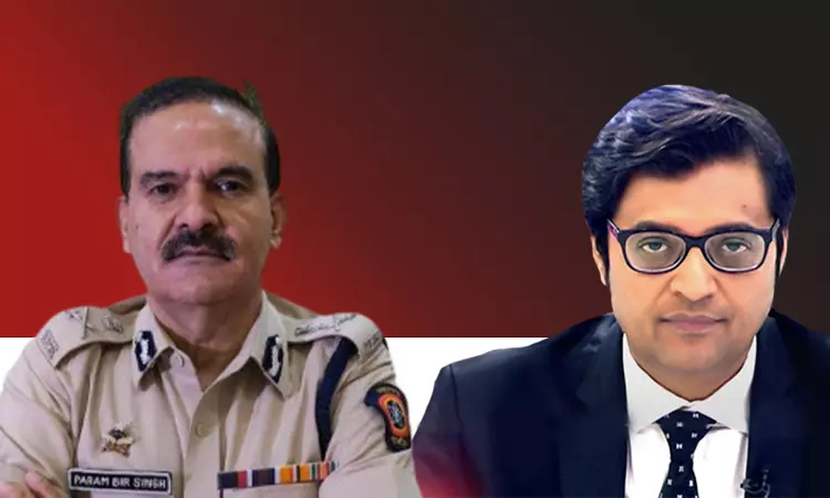 Ex-Mumbai CP Param Bir Singh Withdraws Defamation Suit Against Arnab Goswami From Mumbai Court, Asked To Pay ₹1500 Cost Ex-Mumbai CP Param Bir Singh Withdraws Defamation Suit Against Arnab Goswami From Mumbai Court, Asked To Pay ₹1500 Cost