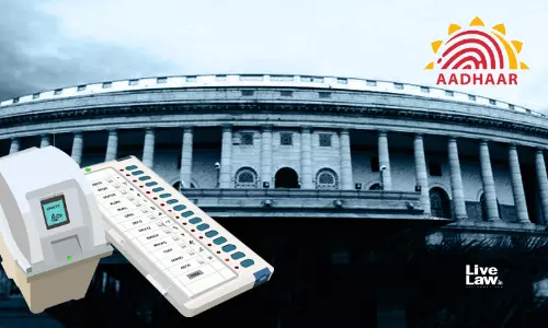 Aadhaar-Voter ID Linking Voluntary; Voters Names Wont Be Removed For Not Linking Voter ID With Aadhaar : Union Law Minister Aadhaar-Voter ID Linking Voluntary; Voters Names Wont Be Removed For Not Linking Voter ID With Aadhaar : Union Law Minister