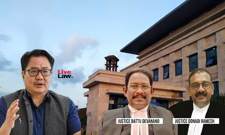 Andhra Pradesh Advocates JAC Meets Union Law Minister Opposing Proposed Transfer Of 2 High Court Judges Andhra Pradesh Advocates JAC Meets Union Law Minister Opposing Proposed Transfer Of 2 High Court Judges