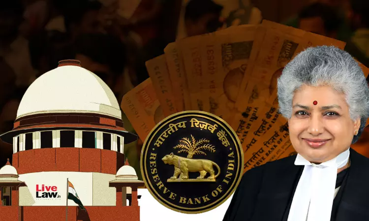 RBI Didnt Independently Apply Its Mind In Recommending Demonetisation, Entire Exercise Carried Out In 24 Hours : Justice BV Nagarathna RBI Didnt Independently Apply Its Mind In Recommending Demonetisation, Entire Exercise Carried Out In 24 Hours : Justice BV Nagarathna