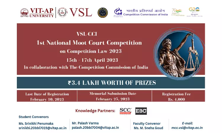 VSL-CCI 1st National Moot Court Competition on Competition Law [15th -17th April 2023]