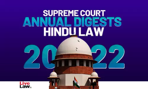 Supreme Court Annual Digest 2022- Hindu Law
