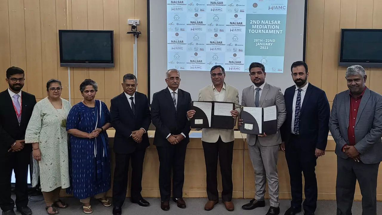 International Arbitration And Mediation Centre And NALSAR University Of Law Enter MoU International Arbitration And Mediation Centre And NALSAR University Of Law Enter MoU