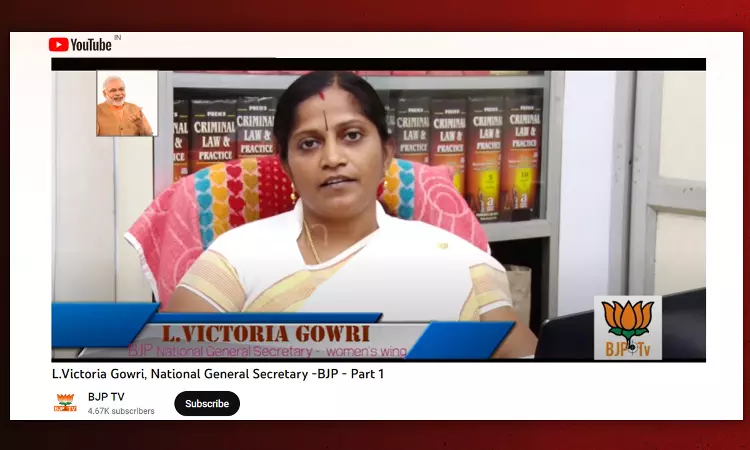 Victoria Gowri To Take Oath As Madras HC Judge Tomorrow; Supreme Court Also To Hear Tomorrow Plea Against Her Appointment Victoria Gowri To Take Oath As Madras HC Judge Tomorrow; Supreme Court Also To Hear Tomorrow Plea Against Her Appointment