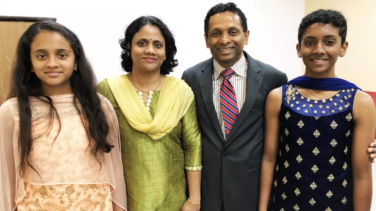 Judge Surendran K Pattel with his family Judge Surendran K Pattel with his family