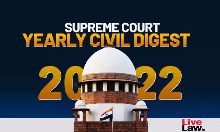 Supreme Court Yearly Civil Digest 2022 Supreme Court Yearly Civil Digest 2022