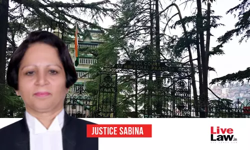SC Collegium Recommends Elevation Of Justice Sabina As Chief Justice Of Himachal Pradesh High Court SC Collegium Recommends Elevation Of Justice Sabina As Chief Justice Of Himachal Pradesh High Court