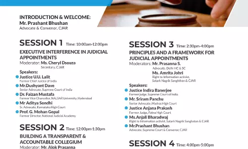 CJAR & LiveLaw Seminar On Judicial Appointments And Reforms- TOMORROW AT 10 AM