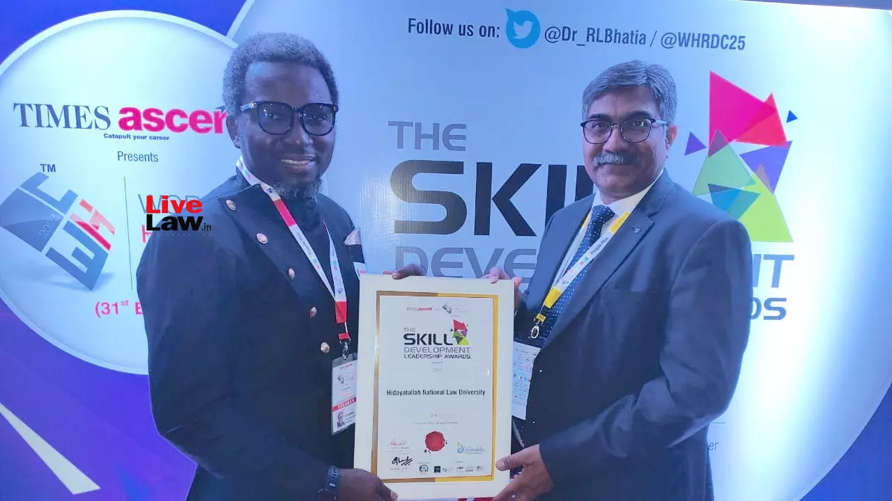 HNLU Wins The Skill Development Leadership Award