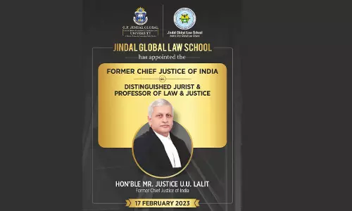 Justice U.U. Lalit To Teach At Jindal Global Law School As A Distinguished Jurist & Professor Of Law & Justice Justice U.U. Lalit To Teach At Jindal Global Law School As A Distinguished Jurist & Professor Of Law & Justice