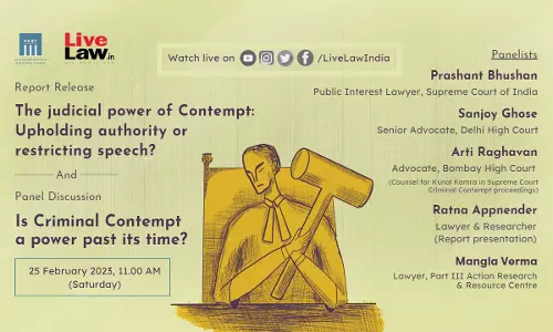Part III Action Research & Resource Centre: Panel Discussion On Criminal Contempt A Power Past Its Time? Part III Action Research & Resource Centre: Panel Discussion On Criminal Contempt A Power Past Its Time?