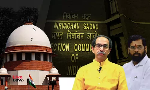 Test Of Legislative Majority Futile To Decide Who Is Real Shiv Sena; ECIs Recognition Will Apply Prospectively : Supreme Court Test Of Legislative Majority Futile To Decide Who Is Real Shiv Sena; ECIs Recognition Will Apply Prospectively : Supreme Court