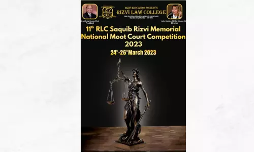 Rizvi Law College: 11 RLC Saquib Rizvi Memorial National Moot Court Competition 2023