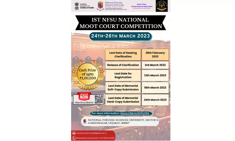 1st NFSU National Technological Moot Court Competition [24-26 March 2023]