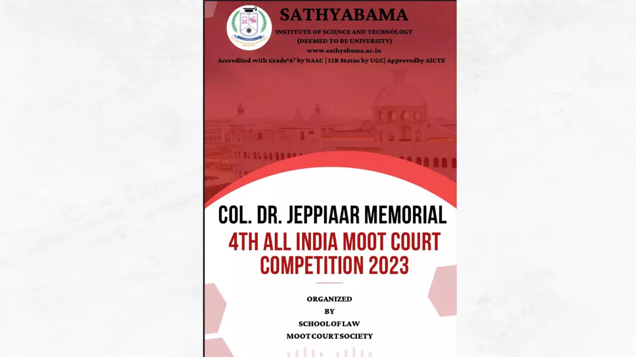 Col. Dr. Jeppiaar 4th All India Moot Court Competition 2023, [March 29th to April 12th]