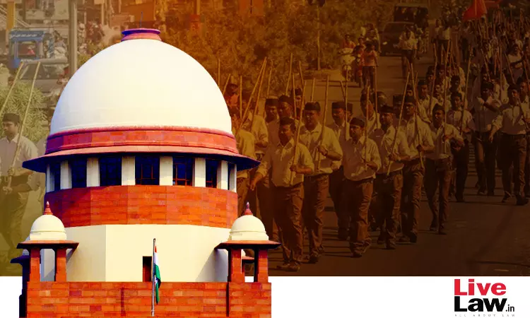 Supreme Court Asks Tamil Nadu Govt To Submit Proposal Before Madras HC On Allowing Future RSS Route Marches Without Court Intervention Supreme Court Asks Tamil Nadu Govt To Submit Proposal Before Madras HC On Allowing Future RSS Route Marches Without Court Intervention