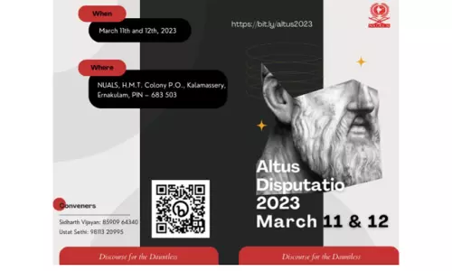 NUALS Kochi: Xth edition of Altus Disputatio [10th-12th March]