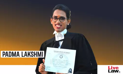Padma Lakshmi Becomes Kerala’s First Transgender Lawyer Padma Lakshmi Becomes Kerala’s First Transgender Lawyer