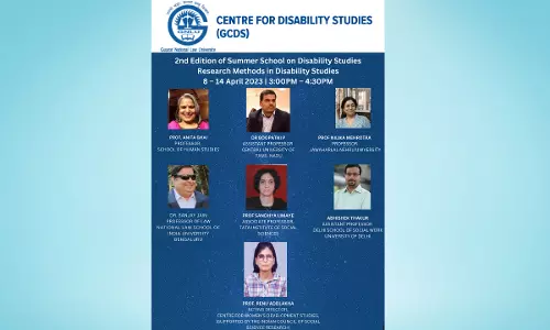 GNLU: 2nd Edition Of Summer School On Disability Studies On Research Methods In Disability Studies [8 – 14 April, 2023]