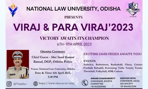 6th Edition Of VIRAJ 2023: Flagship Annual Sports Fest Of NLUO [6th April To 9th April]